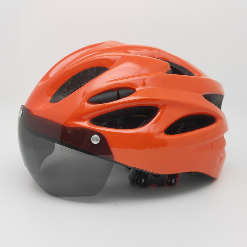 Casco de ciclismo rojo unisex, ultraligero y ventilado, para seguridad en tu bicicleta.