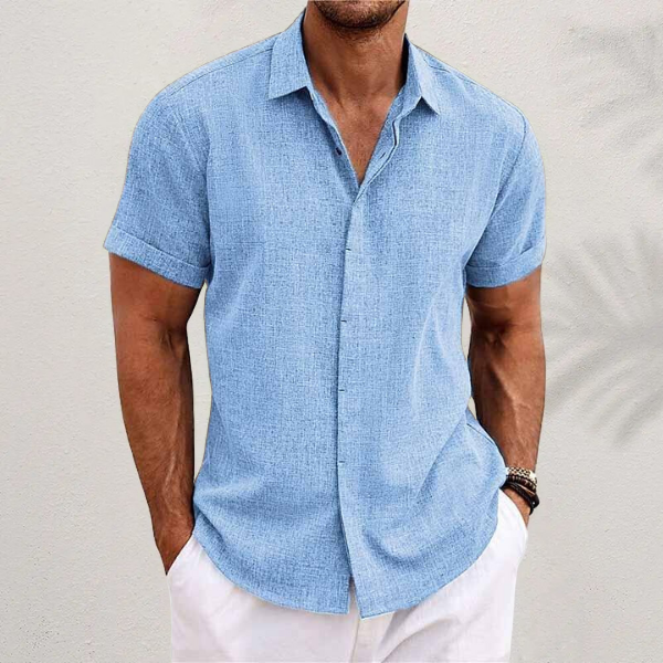 Camiseta hombre de verano, ajuste cómodo. Ideal para el calor, diseño transpirable y moderno.