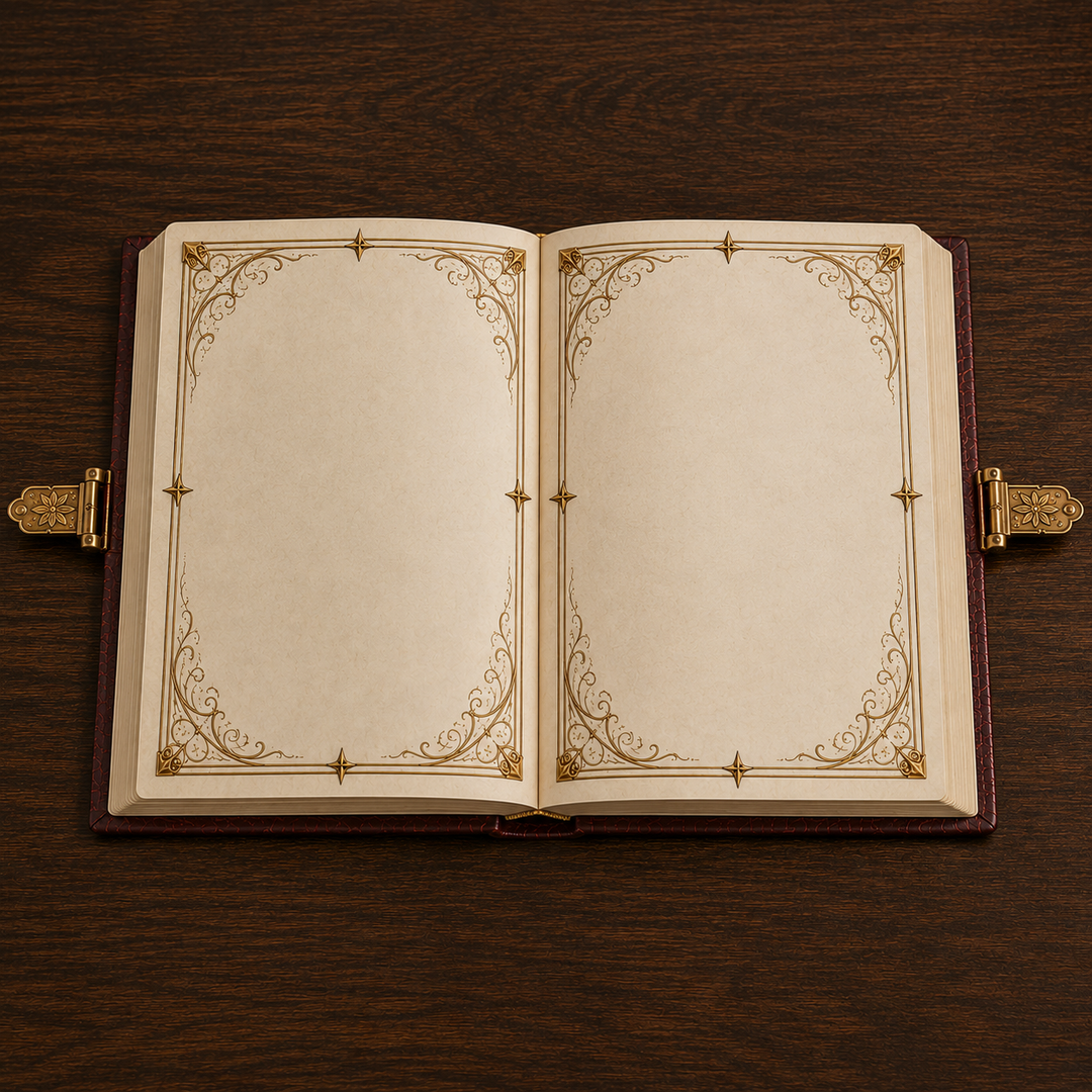 Detalle de cuaderno místico de dragón dorado, para amantes de la fantasía y el coleccionismo.