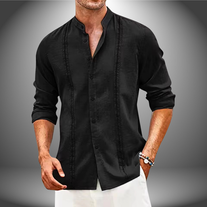 Camiseta de hombre transpirable manga larga, ideal para confort y estilo en cualquier estación.