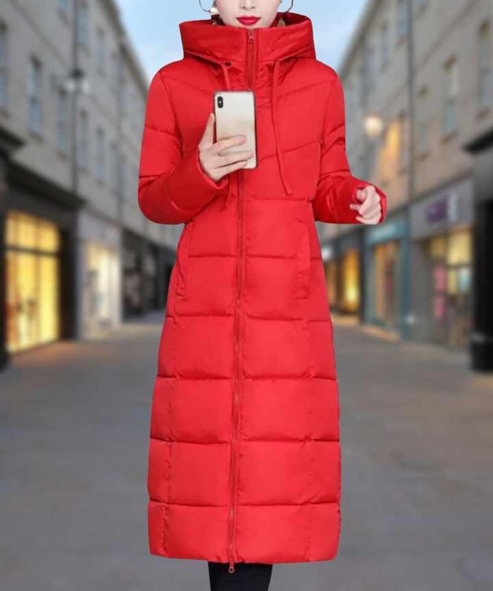 Abrigo largo de invierno para mujer. Chaqueta femenina versátil, ideal para la moda elegante.