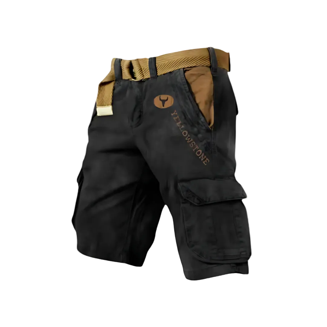 Pantalones cortos cargo de hombre con 6 bolsillos. Ideales para verano, aventura y un look casual.