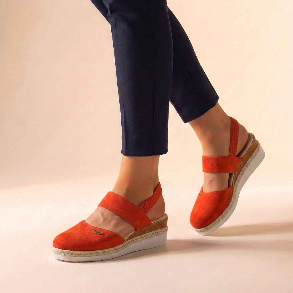 Sandalias de mujer con plataforma para verano, estilo ortopédico que garantiza un caminar cómodo y ligero.