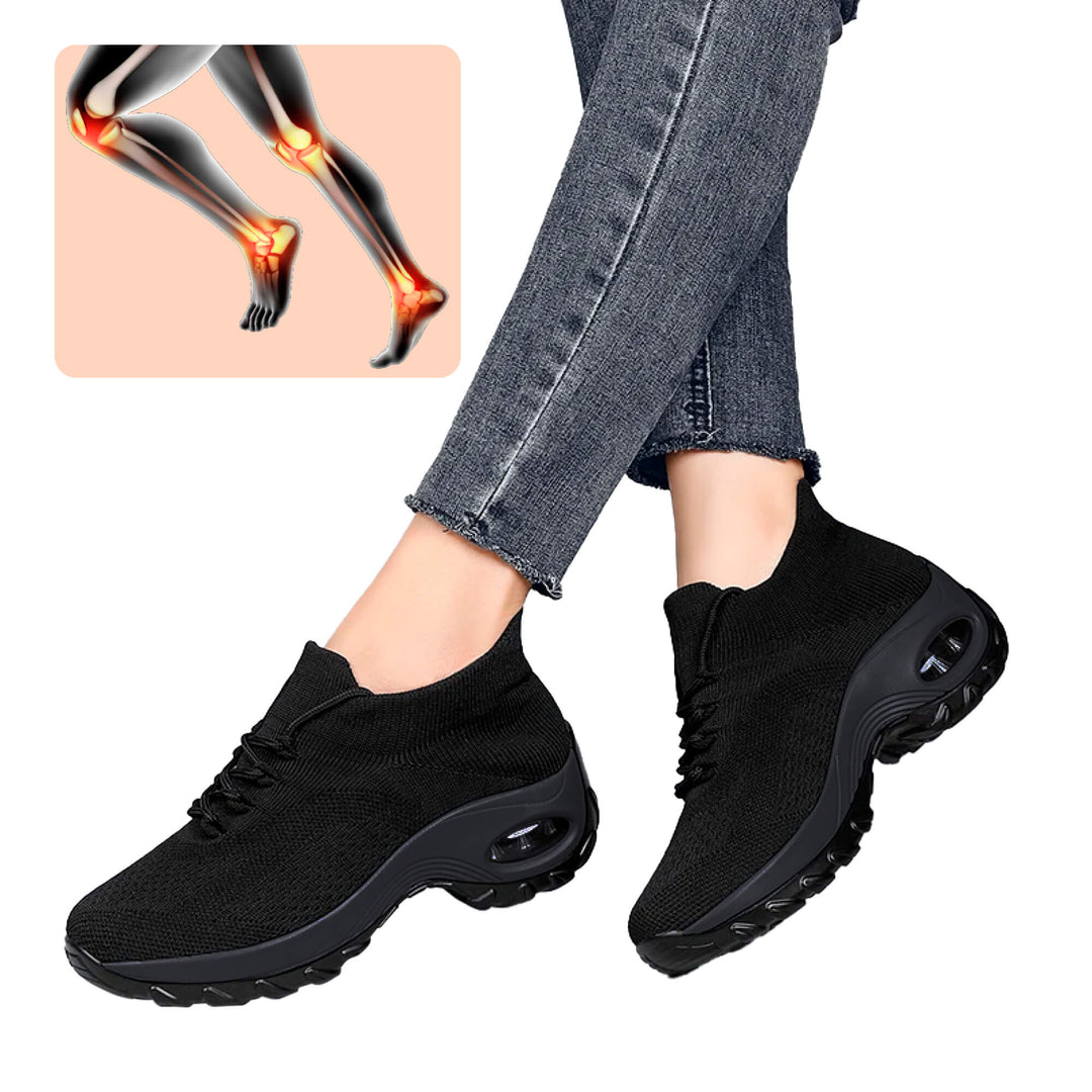 Zapatos ortopédicos de mujer, cómodos y elegantes, con soporte plantar para uso diario y moda casual.