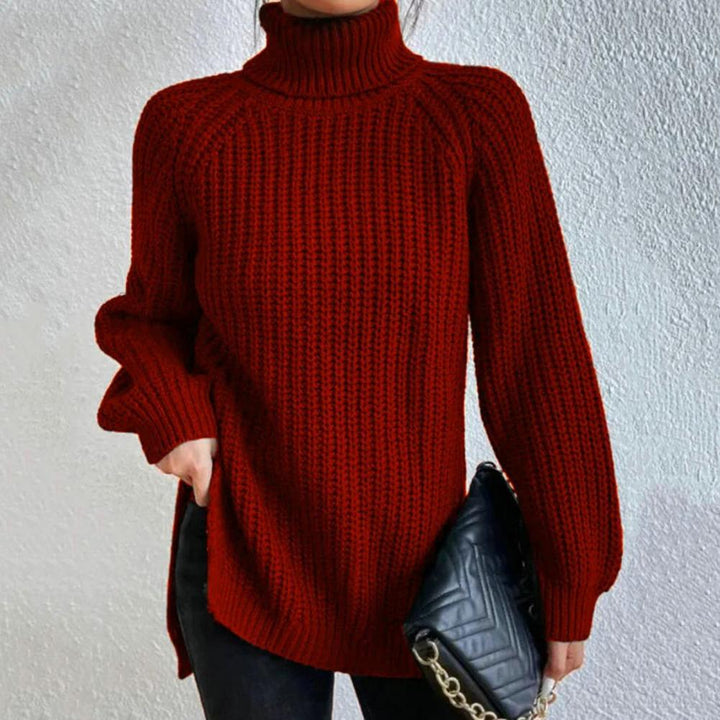 Moda invierno: suéter cuello alto elegante y abrigado para mujer, diseño cómodo y actual en varios tonos.