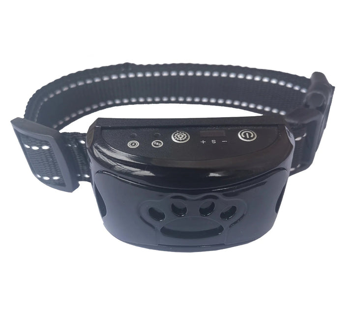 Collar antibark recargable para perros, entrenamiento humano con vibración y sonido. Adiestra el comportamiento de mascotas.