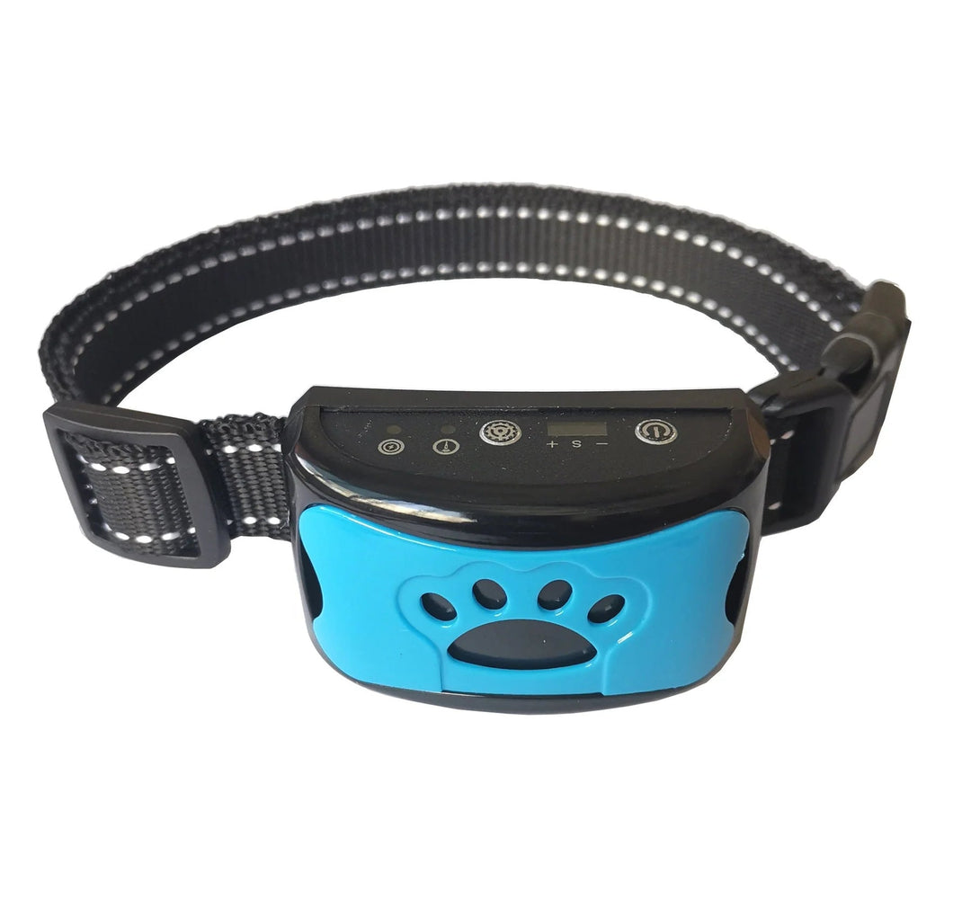 Collar antibark para perros con modos de vibración y sonido. Ayuda al adiestramiento humano de su mascota recargable.