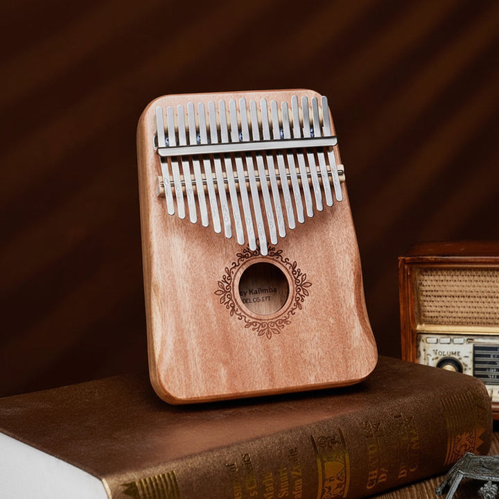 Kalimba de caoba de 17 teclas para principiantes, un piano de pulgar portátil ideal para aprender música.