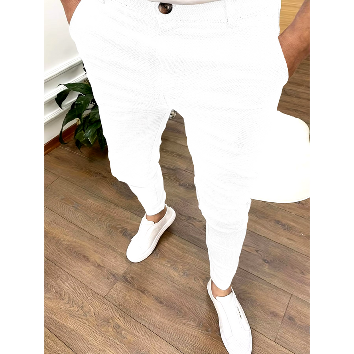 Pantalón de vestir hombre, estilo clásico y elegante, comodidad profesional para oficina y eventos formales.