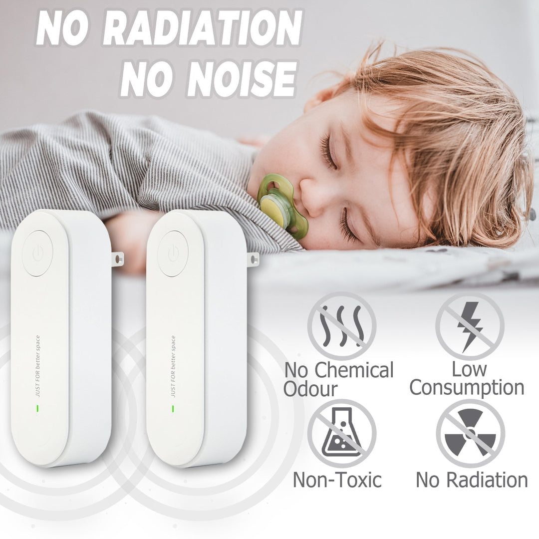 Repelente ultrasónico de plagas enchufable. Protege tu hogar de mosquitos, ratones e insectos sin químicos.
