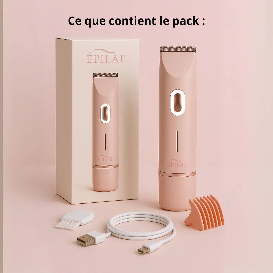 Afeitadora de vello recargable USB, depiladora portátil rosa, azul o púrpura para mujer.
