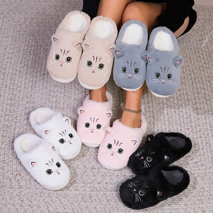Zapatillas de invierno suaves y cálidas para mujer, antideslizantes. Perfectas para el hogar y el confort.