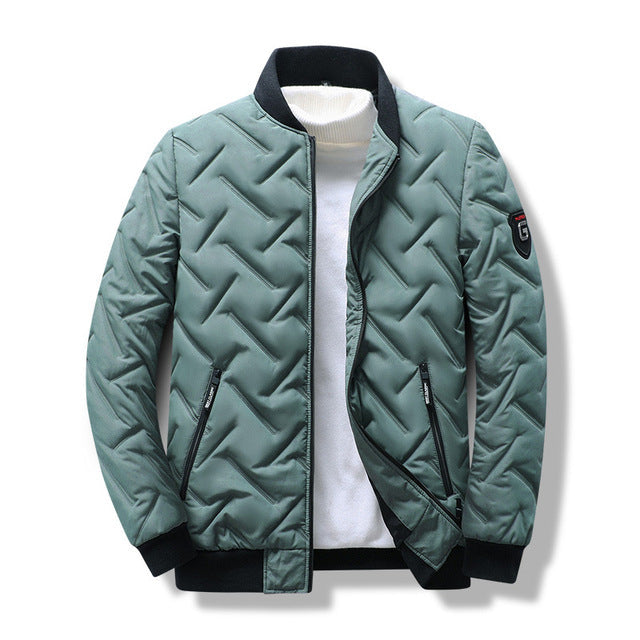Ropa exterior: chaqueta bomber estilosa para hombre. Moda masculina, estilo casual para el día a día.
