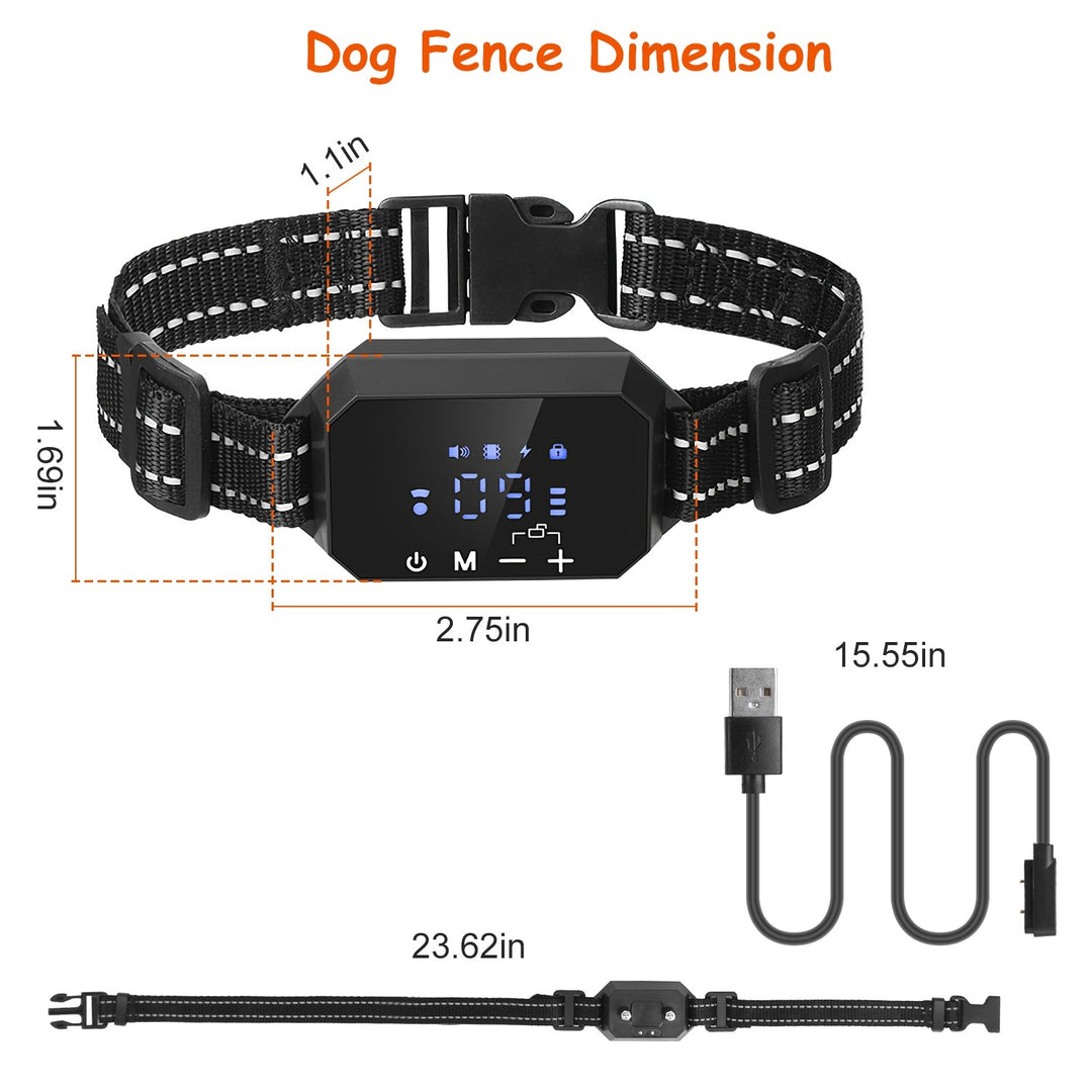 Valla GPS Pro con límite ajustable, collar antiescape para seguridad total de mascotas.