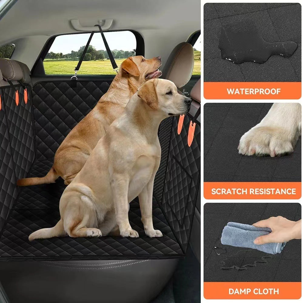 Transporta a tu perro seguro: asiento coche impermeable con fondo rígido. Evita manchas y pelos.