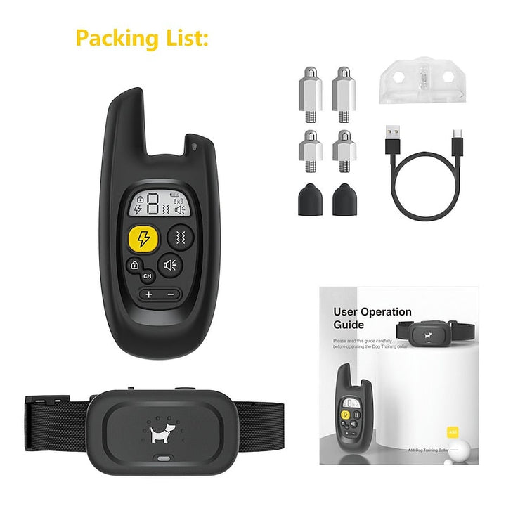 Adiestramiento de perros: collar recargable AstraPaw Pro con vibración, sonido y estimulación.