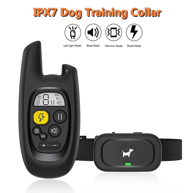 Control remoto AstraPaw Pro para adiestramiento canino avanzado, fácil de usar y ergonómico.