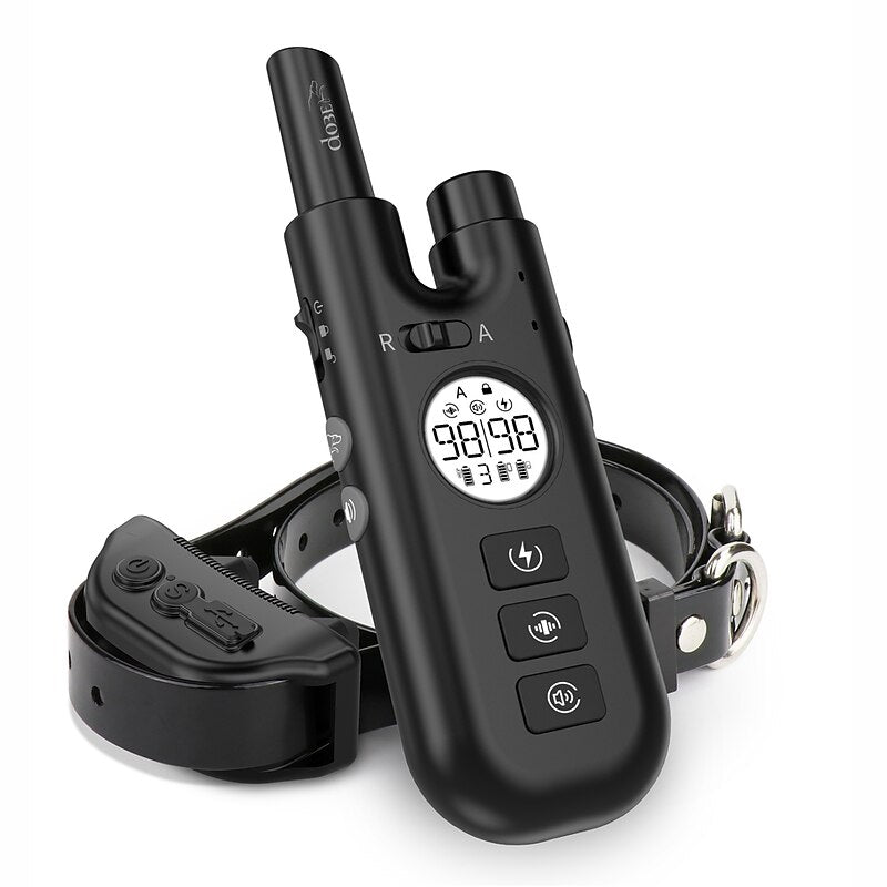 Collar antiladridos recargable e impermeable para perros, con tecnología inteligente de adiestramiento y control de ladridos.