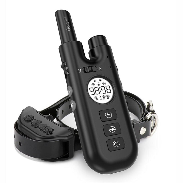 Collar antiladridos recargable e impermeable para perros, con tecnología inteligente de adiestramiento y control de ladridos.