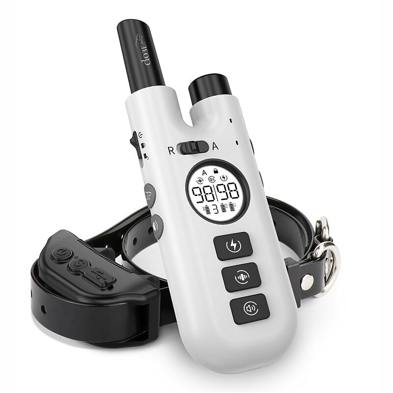 Accesorios para perros: collar antiladridos recargable e impermeable, para control de ladridos y adiestramiento efectivo.