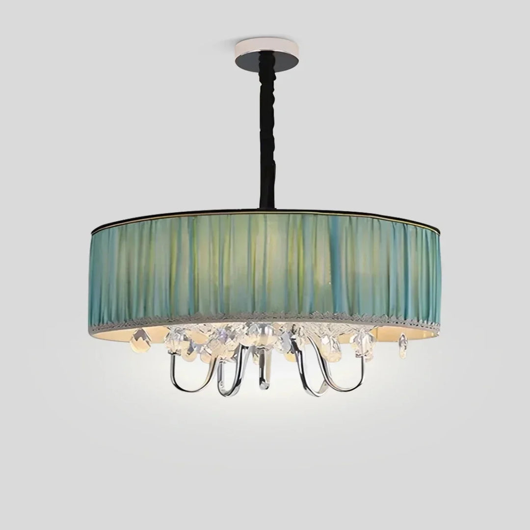 Elegante lámpara de techo colgante de cristal, perfecta para crear un ambiente lujoso y moderno.