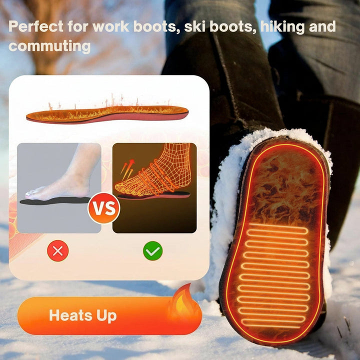 Plantillas recargables que brindan calor constante, perfectas para proteger tus pies del frío invernal.
