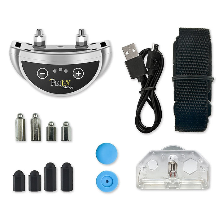 Kit de entrenamiento con collar antiladridos para perros, ayuda en el adiestramiento y mejora la convivencia con mascotas.