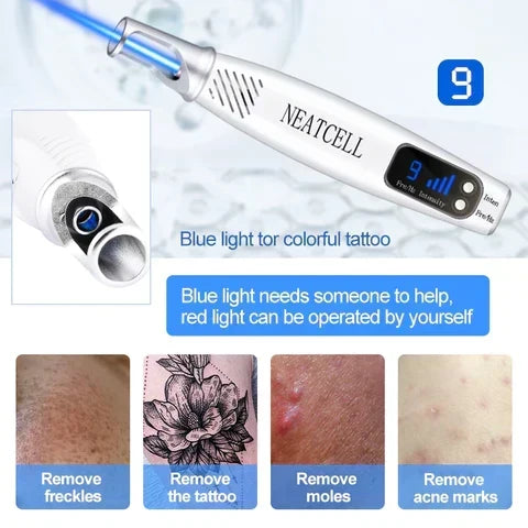 Piel radiante con láser picosegundos: elimina manchas, cicatrices y tatuajes. Belleza portátil avanzada.