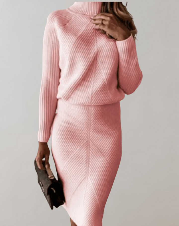 Elegante conjunto de punto mujer dos piezas. Comodidad y estilo para entretiempo.