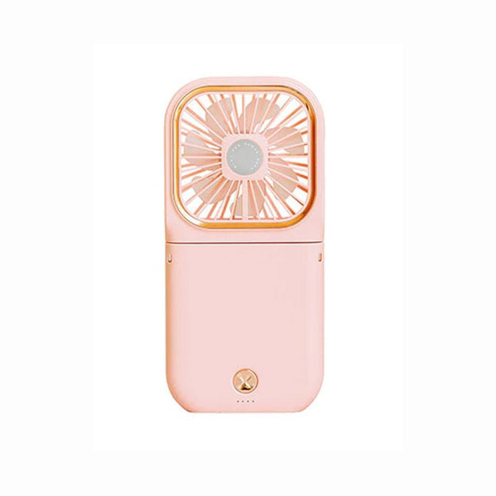 Ventilador de cuello manos libres para aire fresco y enfriamiento en verano. Ideal para actividades al aire libre.