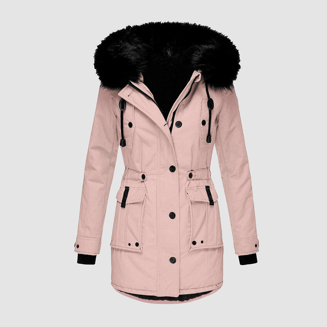 Abrigo cálido y elegante para mujer, ideal para el invierno, combinando moda y confort superiores.