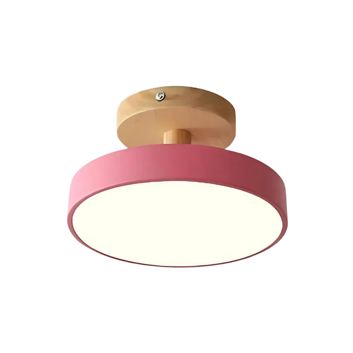 Lámpara de techo LED Aria, compacta, redonda, para iluminación interior moderna.