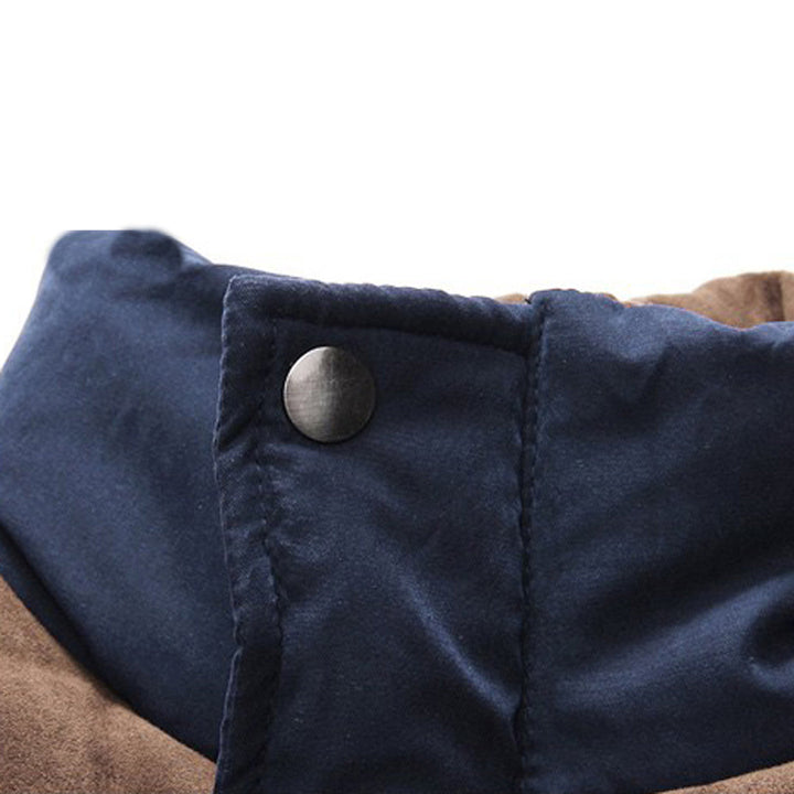 Chaqueta acolchada para hombre, ligera y moderna. Estilo casual de otoño con cremallera y bolsillos.