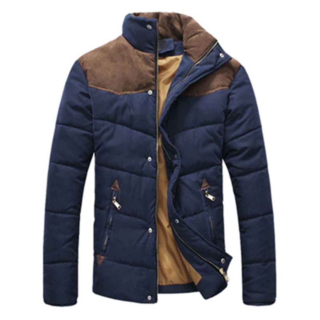 Chaqueta acolchada ligera para hombre, ideal para otoño. Estilo casual y elegante con cremallera.