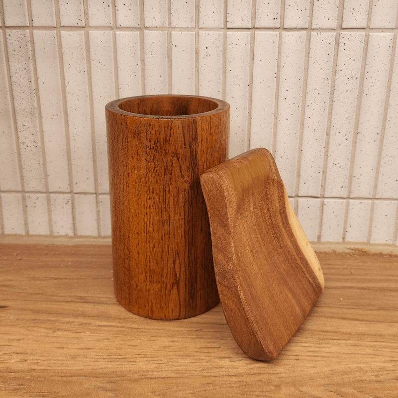 Utensilios de cocina de madera. Juego completo de 12 piezas de teca y acacia, ecológicos.