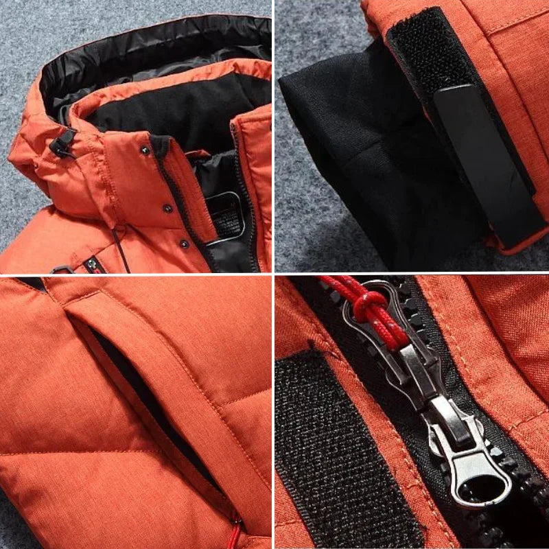 Abrigo de invierno con plumón para mujer. Parka cálida, cómoda y ligera, ideal para protegerte del frío urbano.