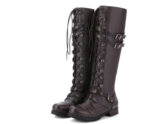 Botas altas de mujer Valentina hasta la rodilla, elegantes y de moda, perfectas para un estilo sofisticado en otoño.
