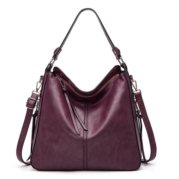 Set elegante de bandolera y bolso de mano para mujer, en piel sintética, accesorio de moda.