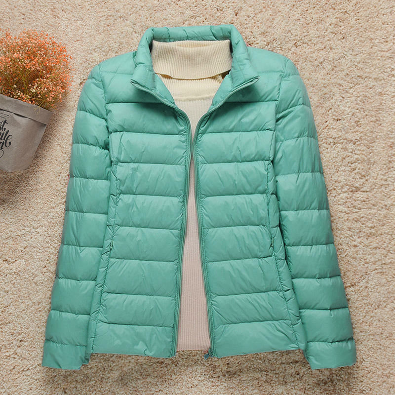 Chaqueta acolchada Quinn para mujer, abrigo de invierno casual con capucha y estilo.