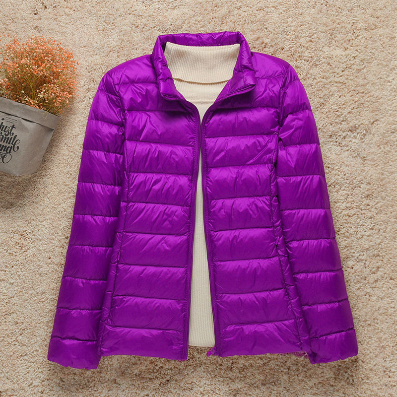 Abrigo acolchado de mujer Quinn, cálido y ligero para el invierno casual.