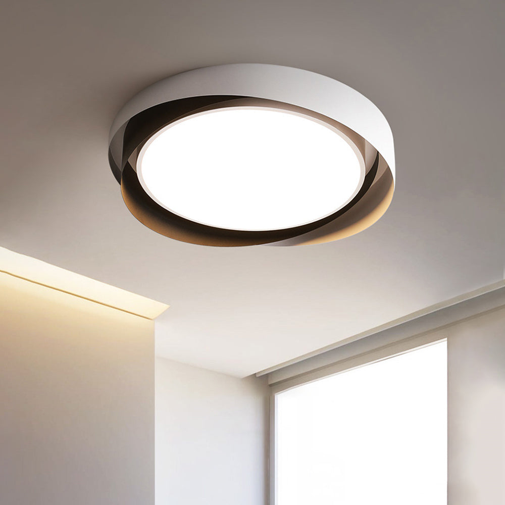 Foco LED redondo de techo blanco, iluminación moderna para el hogar, luz fría.