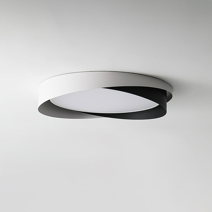 Foco LED de techo negro moderno, luz fría, ideal para oficina.