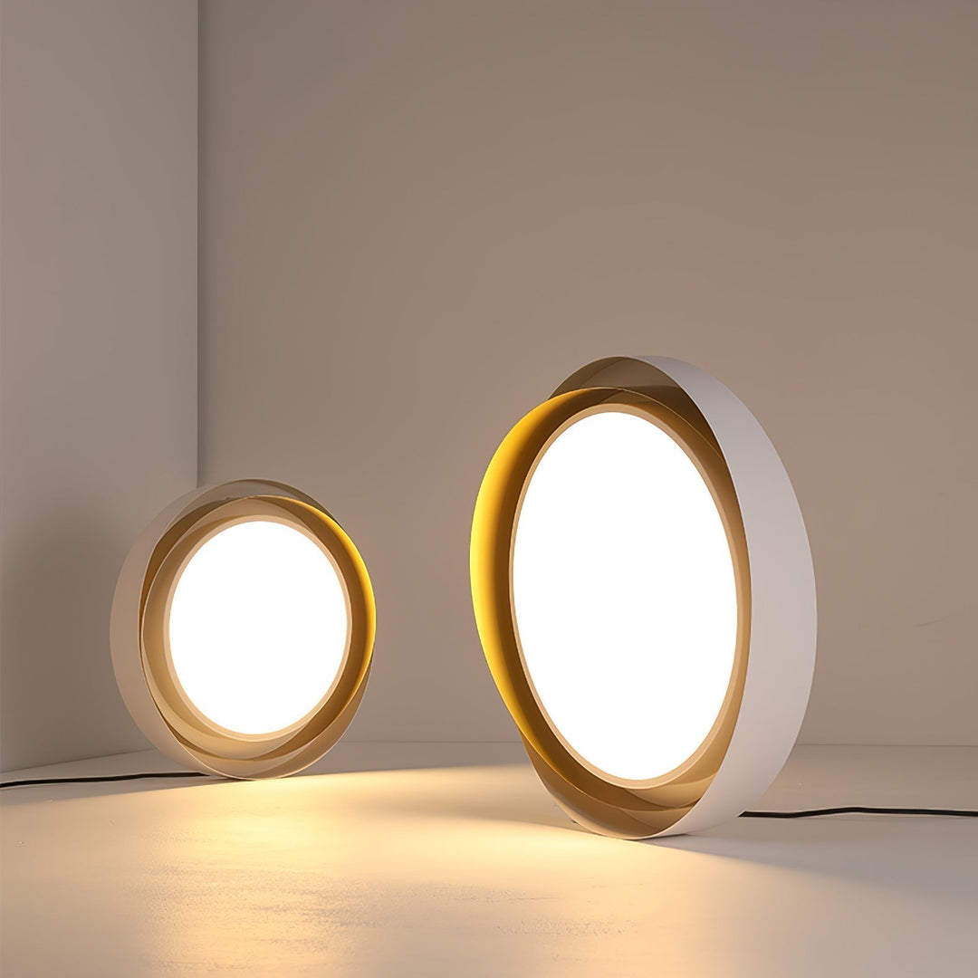 Luminaria LED moderna negra, diseño redondo, iluminación fría para oficina.