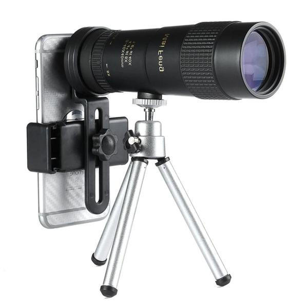 Telescopio monocular HD impermeable con zoom potente para observación de la naturaleza y deportes al aire libre.