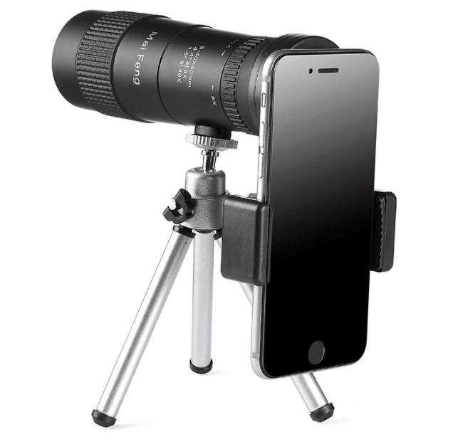 Telescopio monocular HD con zoom potente y visión nocturna. Ideal para observación en condiciones de baja luz.