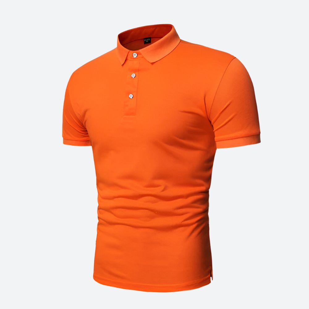 Polo clásico para hombre, manga corta. Estilo versátil para ocasiones casuales y elegantes.