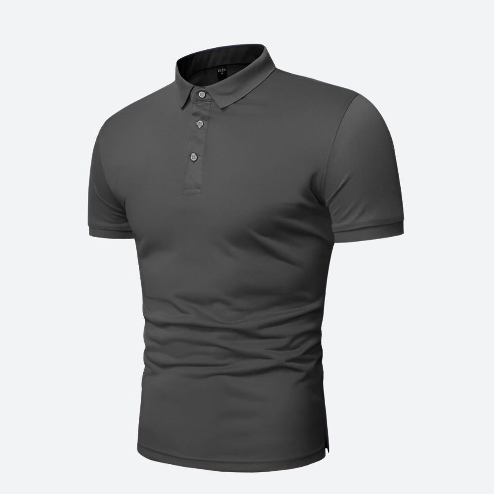 Polo de manga corta para hombre. Ideal para un look casual o semi-formal, gran comodidad.