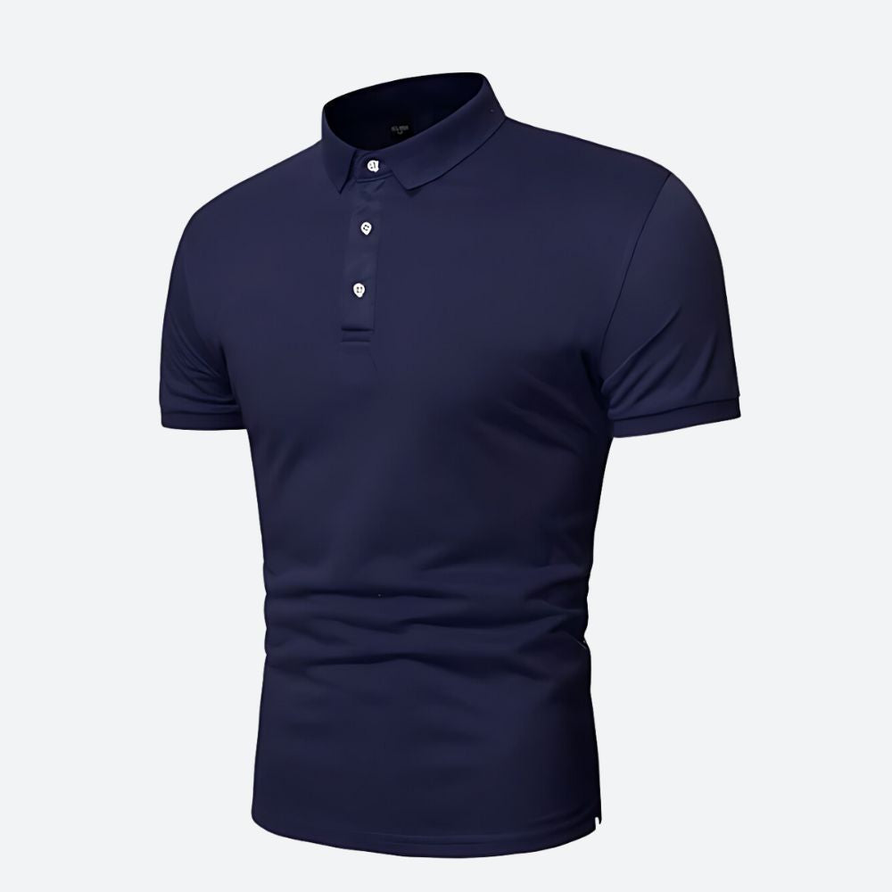 Polo casual de hombre para verano y primavera. Tejido suave, diseño básico y elegante.