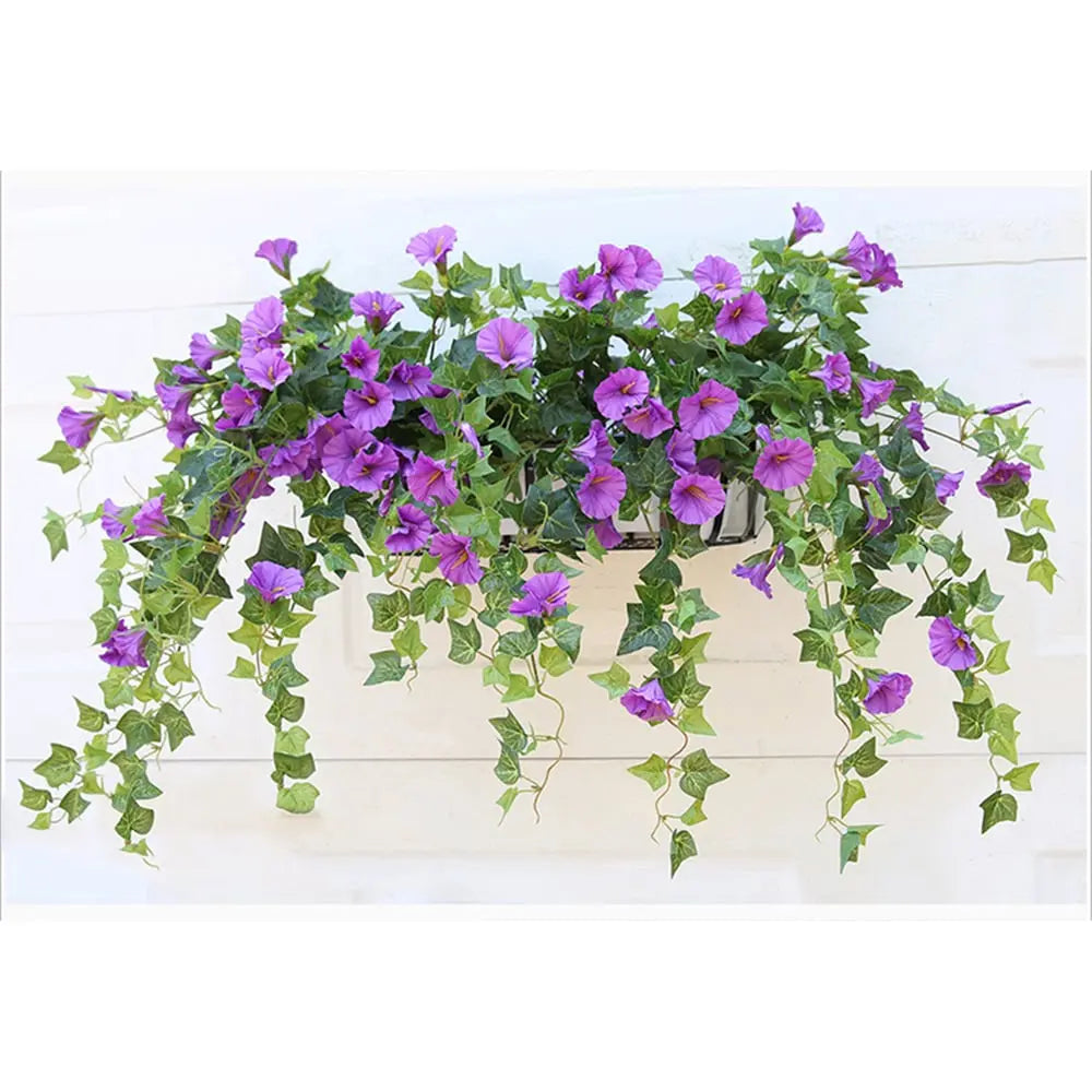 Decoración con vides artificiales para balcón, hogar o negocio, sin mantenimiento.