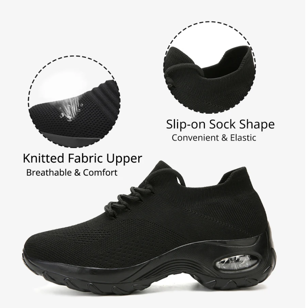 Zapatillas elegantes mujer, calzado diario casual con soporte plantar que combina estilo y comodidad ortopédica.